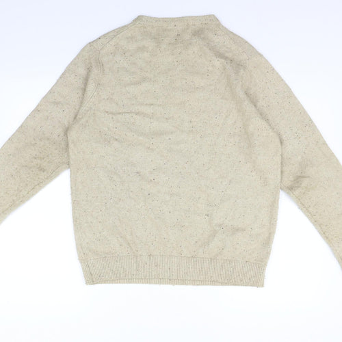 Marks and Spencer Mens Beige   Pullover Jumper Size M