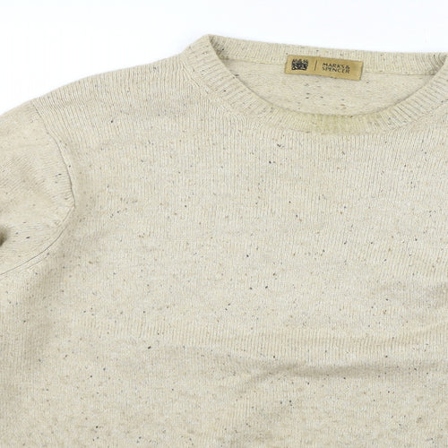 Marks and Spencer Mens Beige   Pullover Jumper Size M