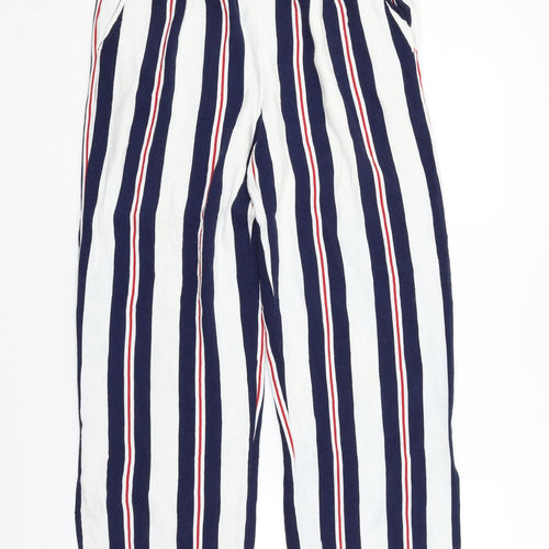 Zara Womens Blue Striped  Trousers  Size S L26 in