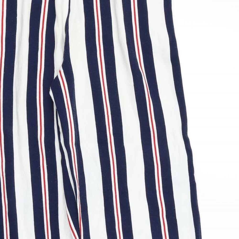 Zara Womens Blue Striped  Trousers  Size S L26 in