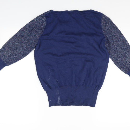 Marks and Spencer Womens Blue   Pullover Jumper Size 14  - washable marks