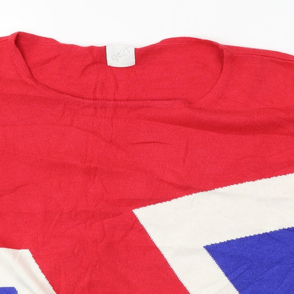 George  Womens Red   Pullover Jumper Size 8