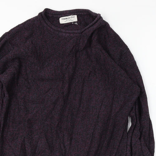 Cedar Wood State  Mens Purple   Pullover Jumper Size M