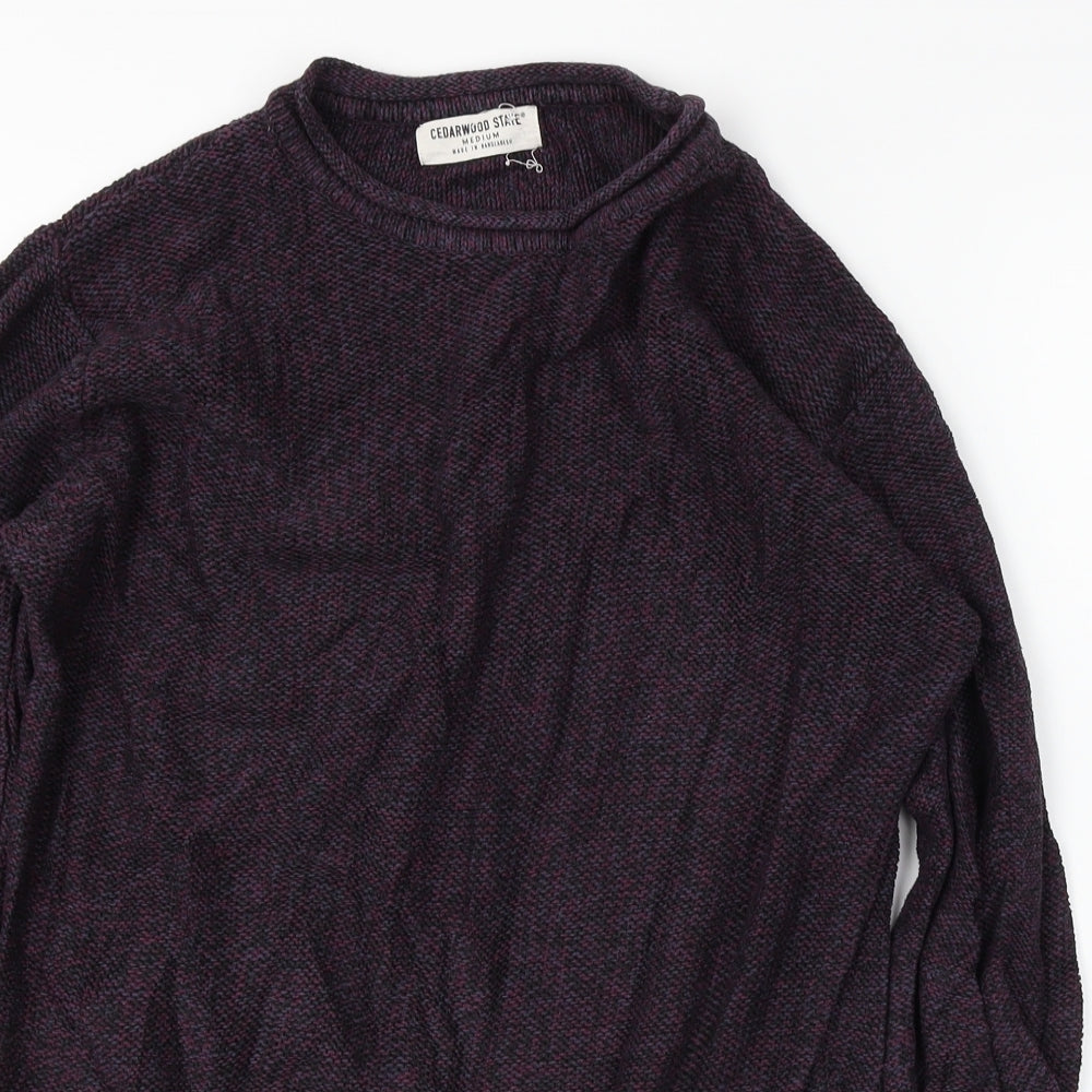 Cedar Wood State  Mens Purple   Pullover Jumper Size M
