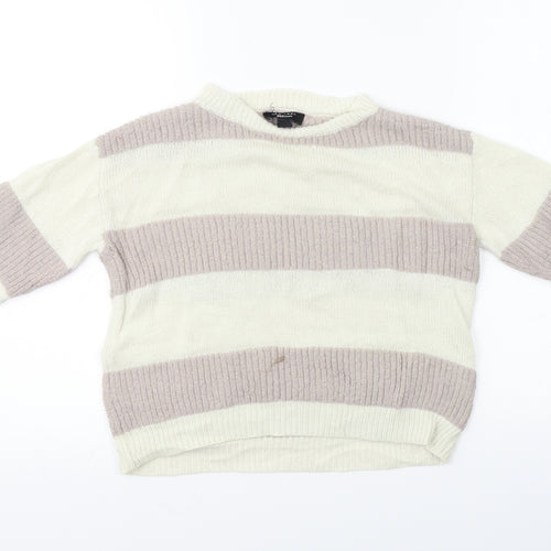 New Look  Girls Ivory Striped  Pullover Jumper Size 12-13 Years