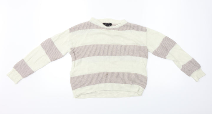 New Look  Girls Ivory Striped  Pullover Jumper Size 12-13 Years