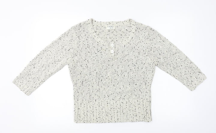 Kaliko Womens Ivory Pullover Jumper Size 16