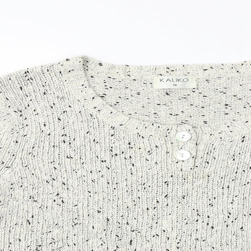 Kaliko Womens Ivory   Pullover Jumper Size 16