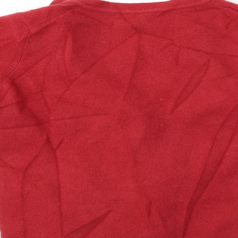 United Colors of Benetton  Womens Red   Cardigan Jumper Size M