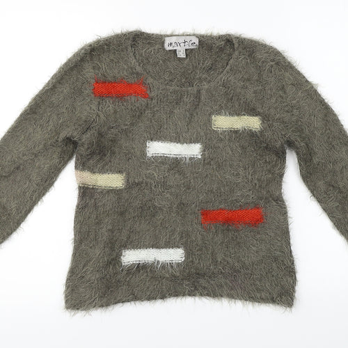 Marbel  Womens Grey   Pullover Jumper Size S