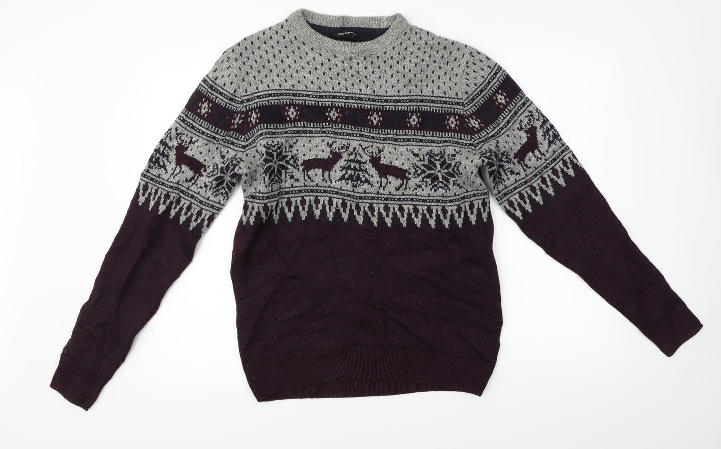 Cedar Wood State  Mens Purple   Pullover Jumper Size S