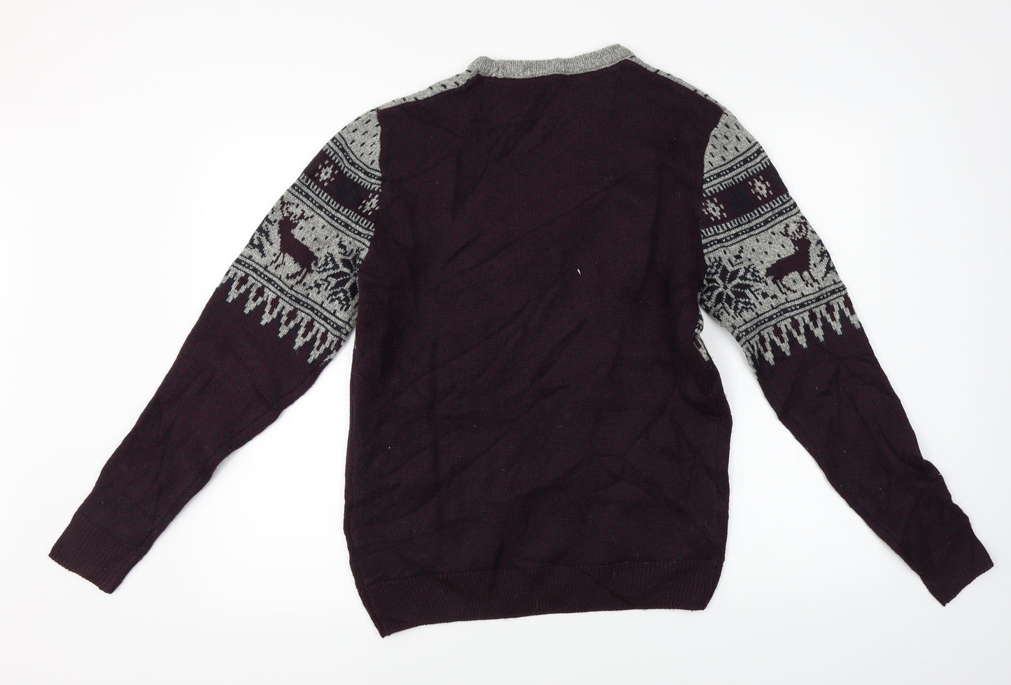 Cedar Wood State  Mens Purple   Pullover Jumper Size S