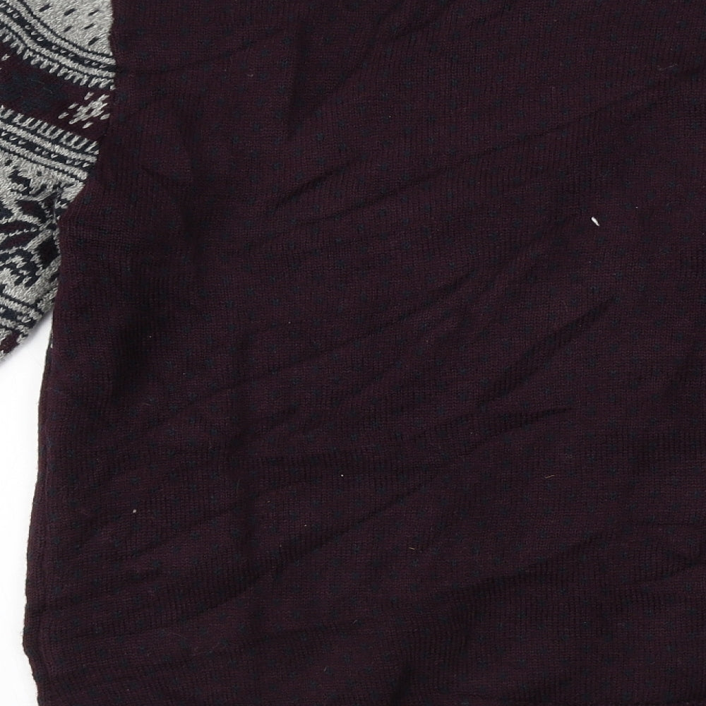 Cedar Wood State  Mens Purple   Pullover Jumper Size S
