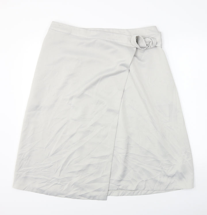 Marks and Spencer  Womens Grey   A-Line Skirt Size 38 in