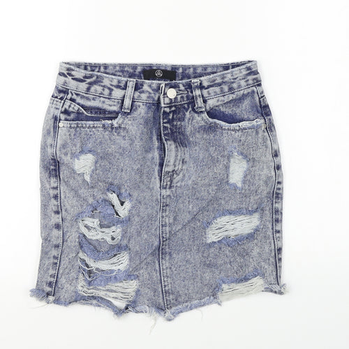 Missguided  Womens Blue   Bandage Skirt Size 26 in
