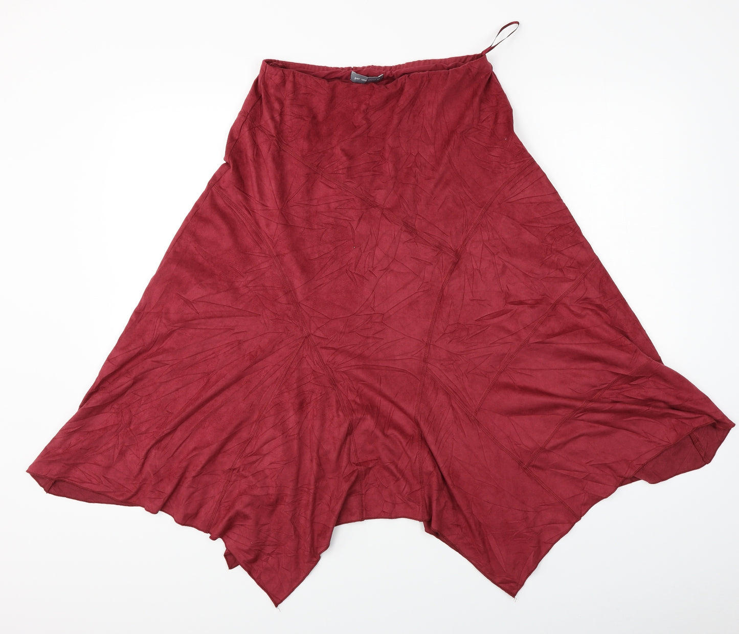 Per Una  Womens Red   A-Line Skirt Size 10