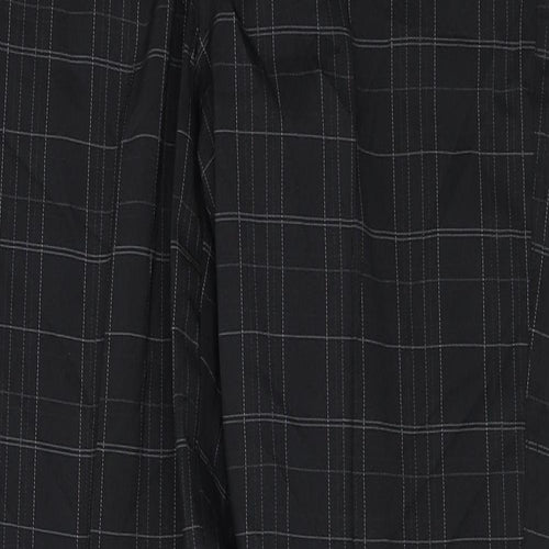 Dunlop  Womens Black Check  Trousers  Size 34 in L30 in