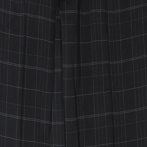 Dunlop  Womens Black Check  Trousers  Size 34 in L30 in