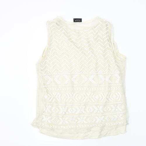 villa Womens Beige   Basic T-Shirt Size S