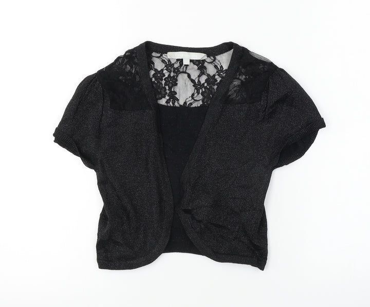 Red Herring Womens Black Cardigan Jumper Size 10
