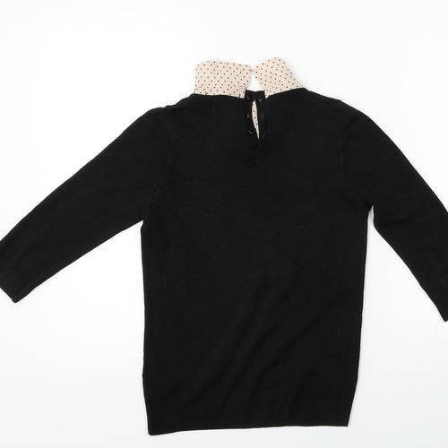 Marks and Spencer  Womens Black   Pullover Jumper Size 8