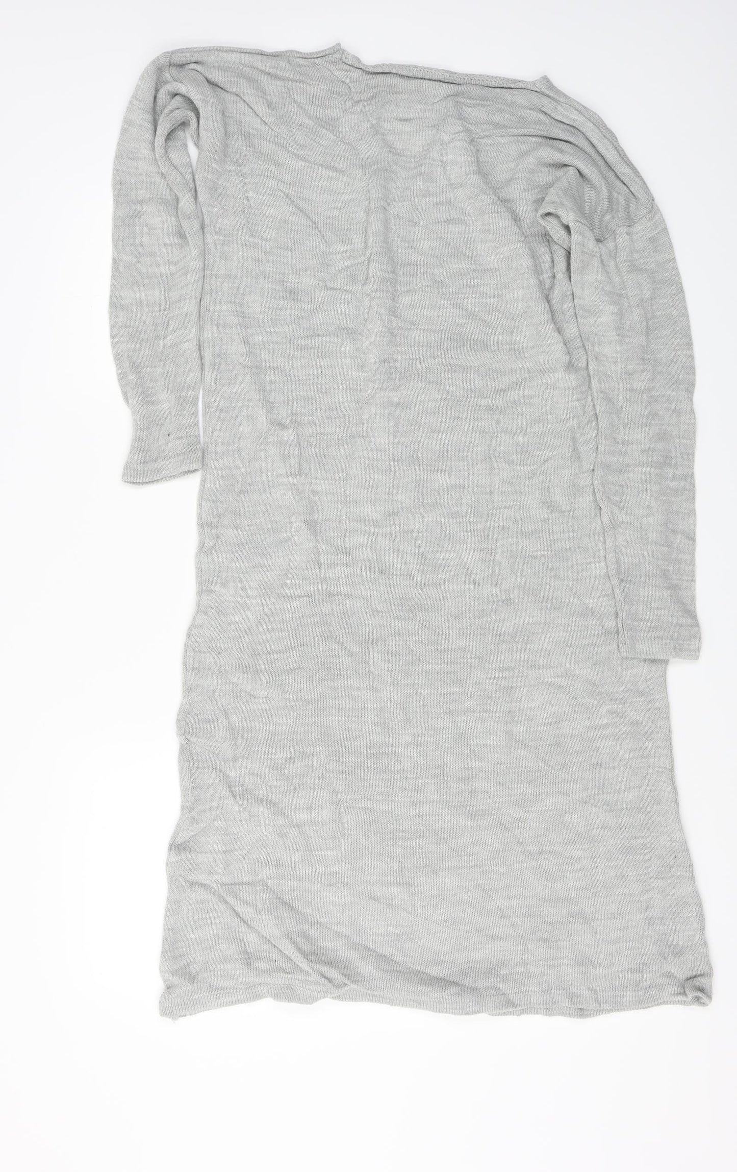 PRETTYLITTLETHING Womens Grey   Jumper Dress  Size 8