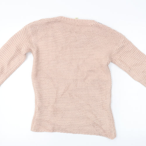 YD Girls Pink   Pullover Jumper Size 12-13 Years