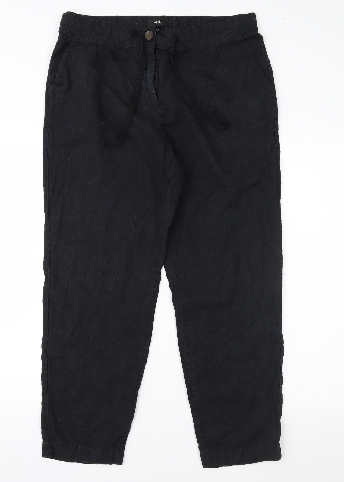 NEXT Womens Black   Trousers  Size 14 L27 in