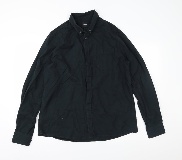 Burton Mens Blue Button-Up Size L