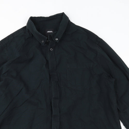 Burton Mens Blue    Button-Up Size L