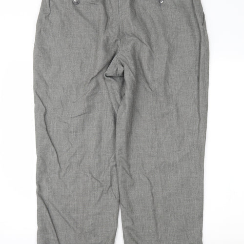 Haggar Mens Grey   Trousers  Size 38 in L27 in