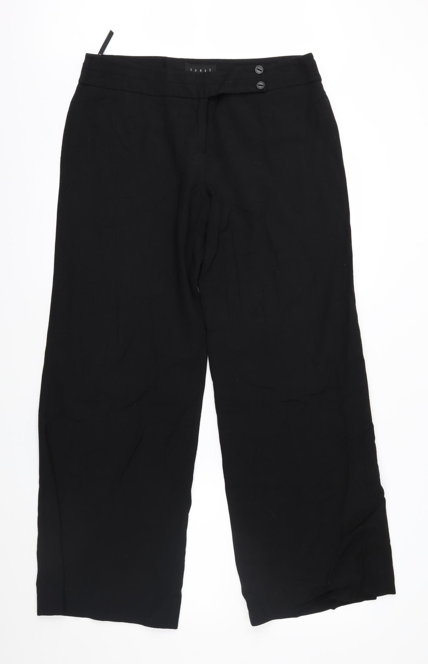 Coast Womens Black   Trousers  Size 14 L30 in