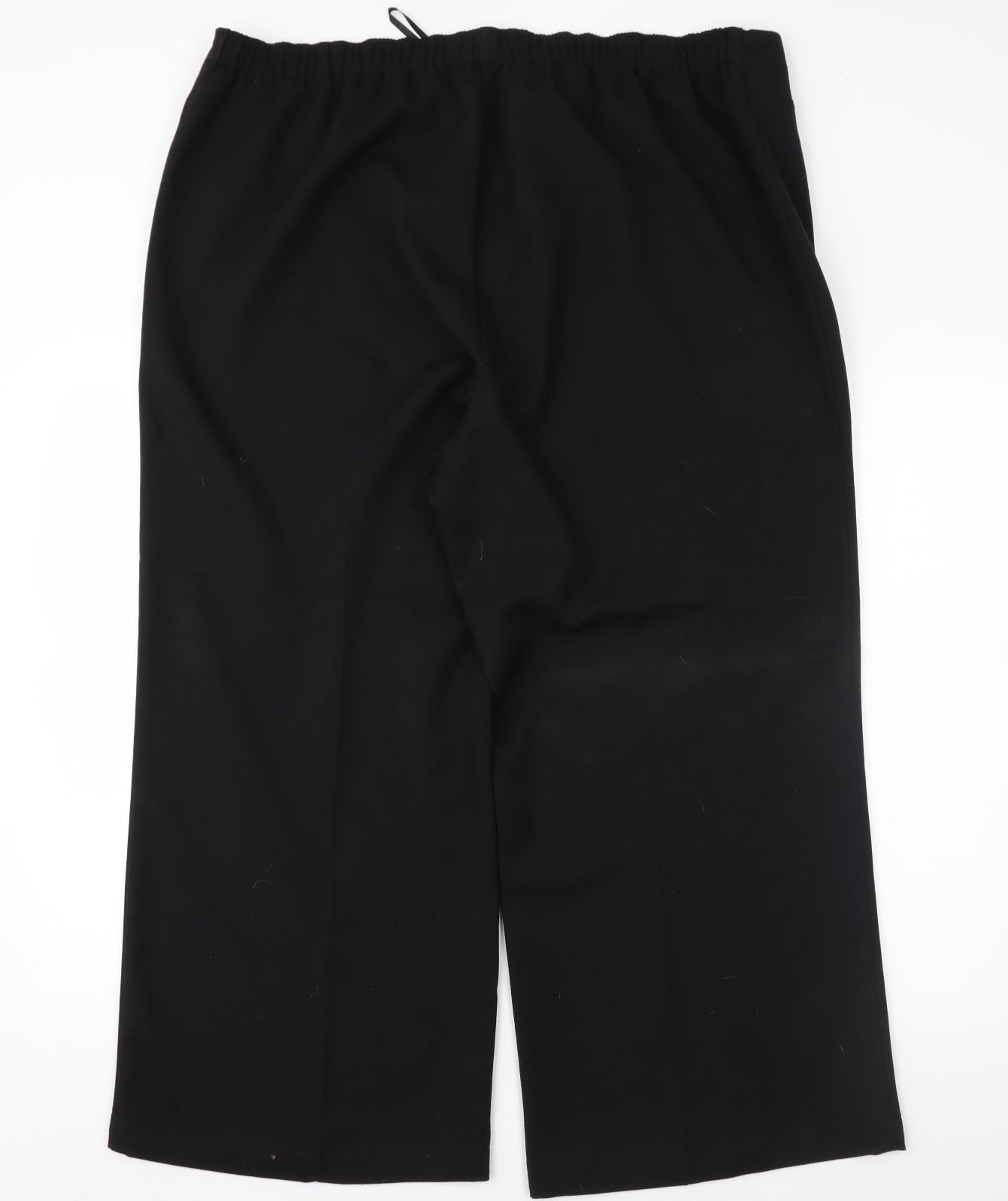 Evans Womens Black   Trousers  Size 22 L27 in