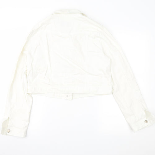 Peacocks Womens White  Denim Jacket  Size 16