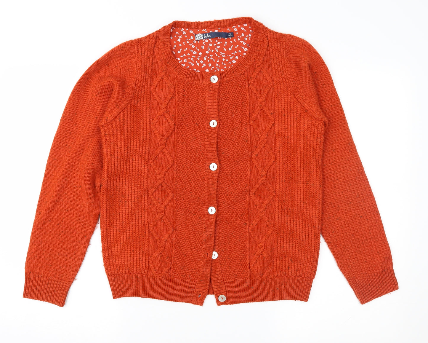 EWM Womens Orange   Cardigan Jumper Size S