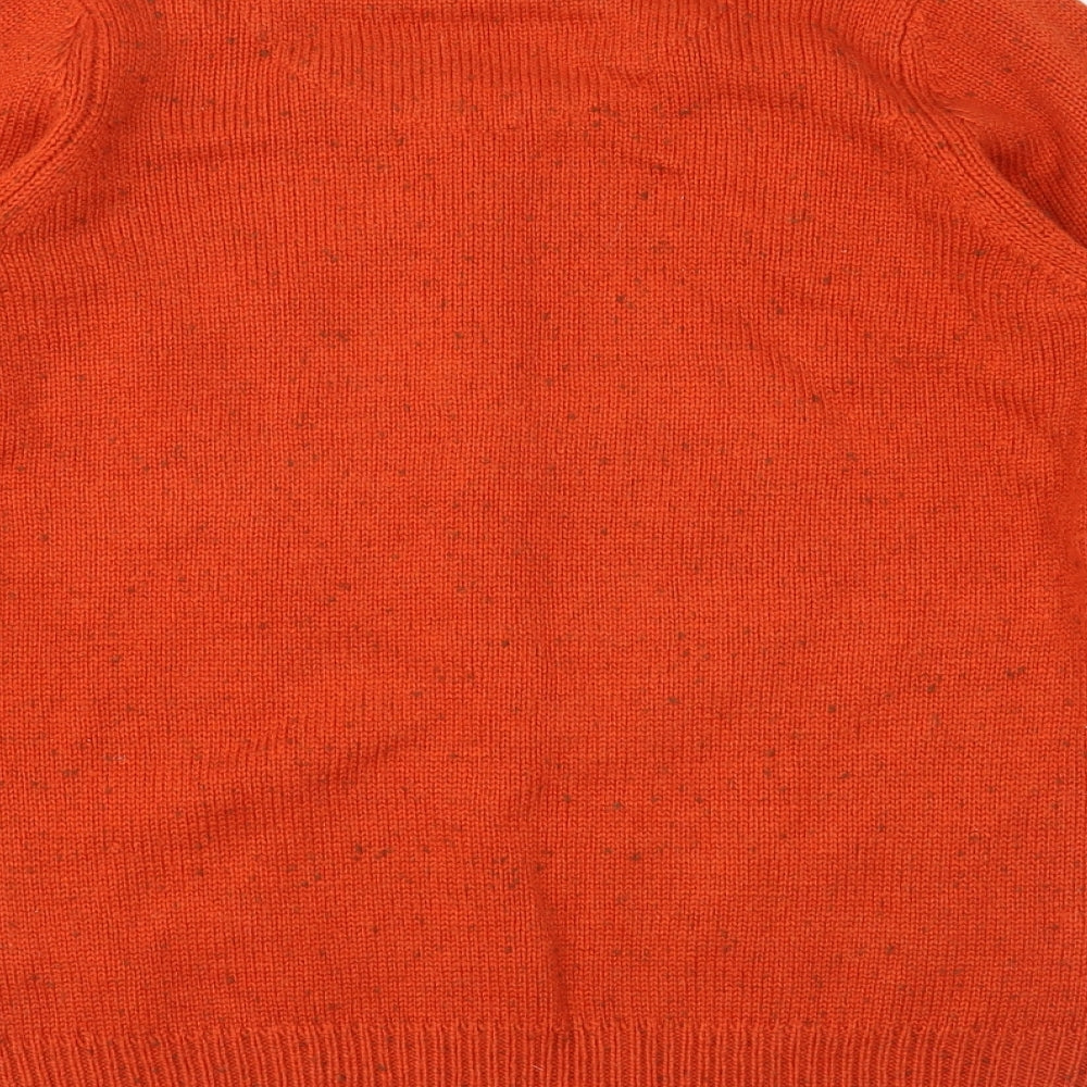 EWM Womens Orange   Cardigan Jumper Size S
