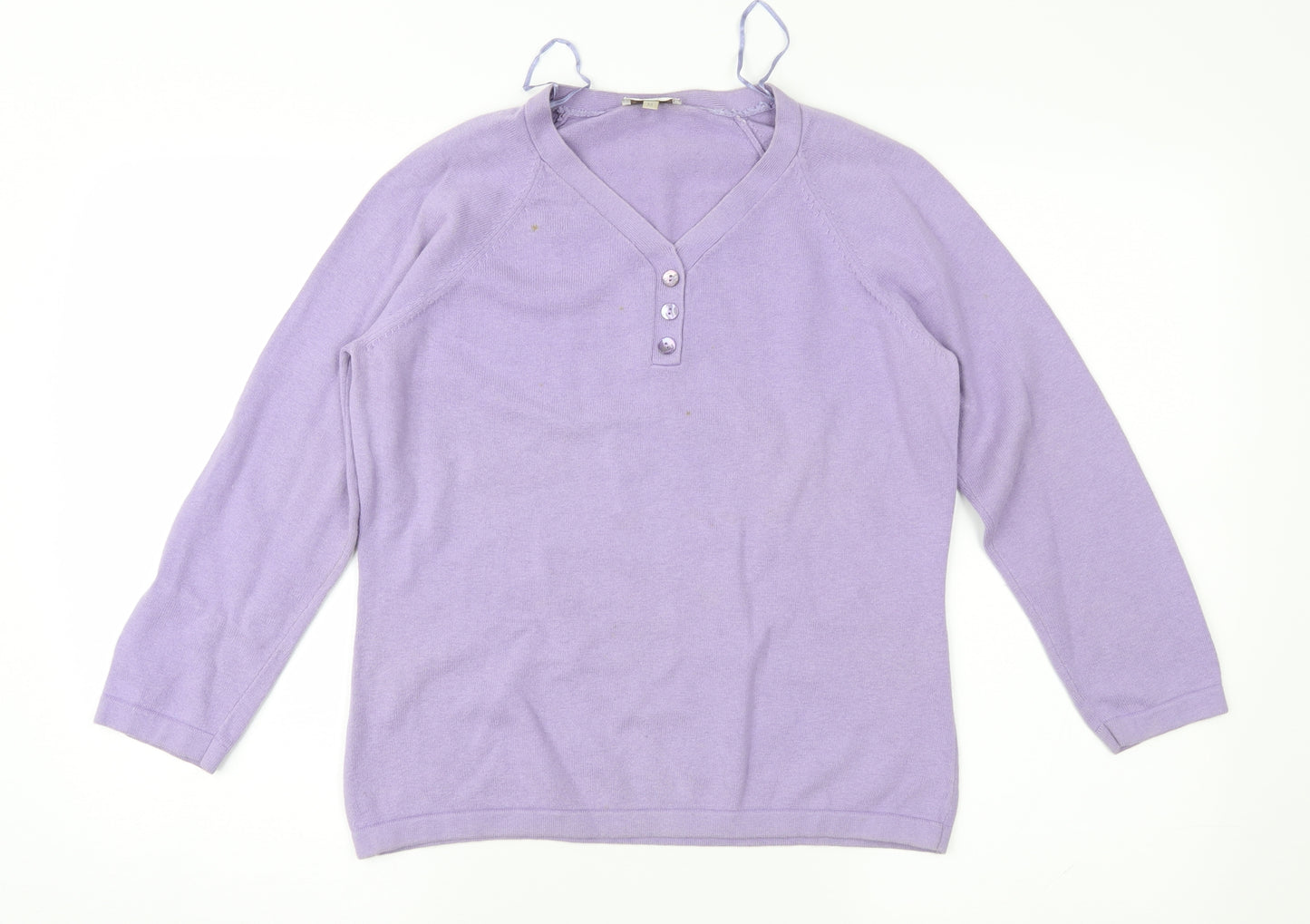 Country Casuals Womens Purple   Pullover Jumper Size M