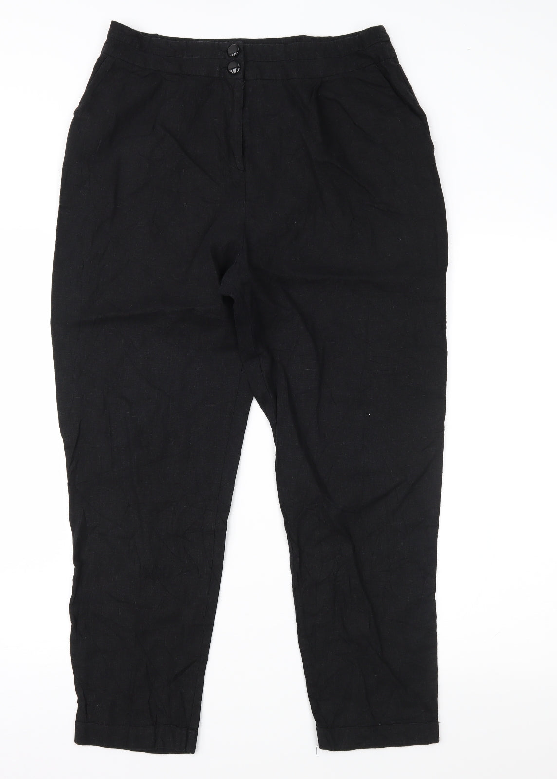 ASOS Womens Black   Trousers  Size 14 L26 in