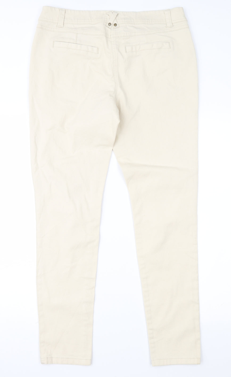 New Look Womens Beige   Skinny Jeans Size 14 L29 in