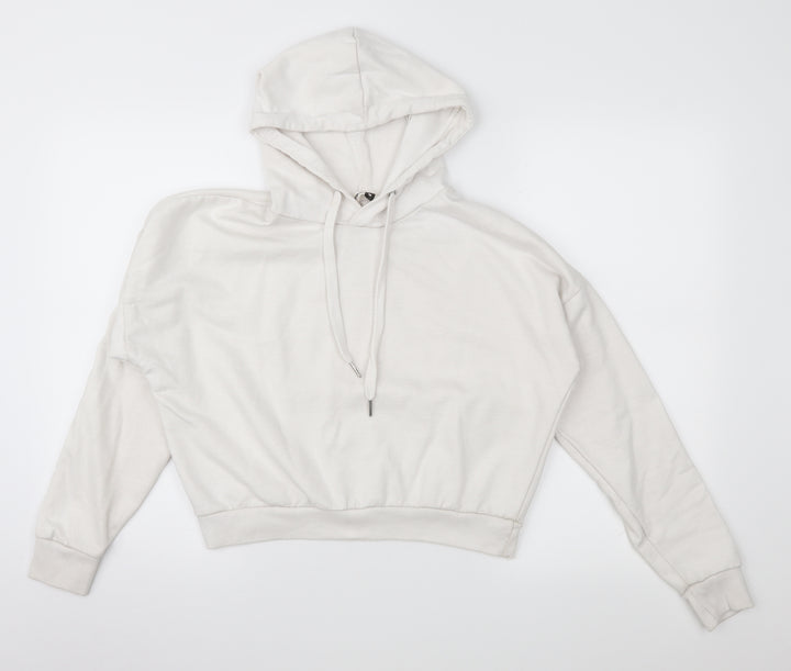Pep&Co Womens Ivory   Pullover Hoodie Size M