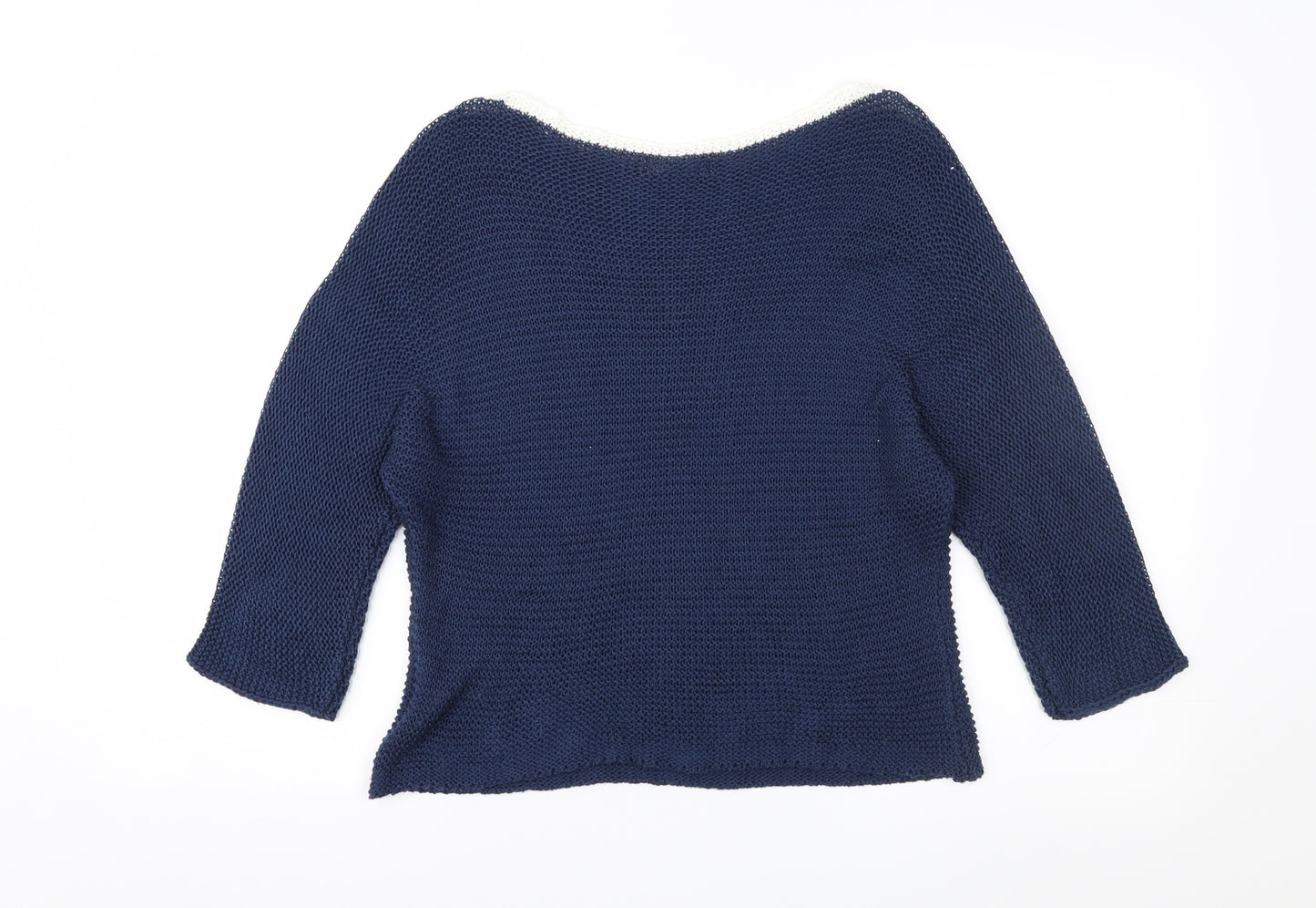 Carina Ricci Womens Blue   Pullover Jumper Size S