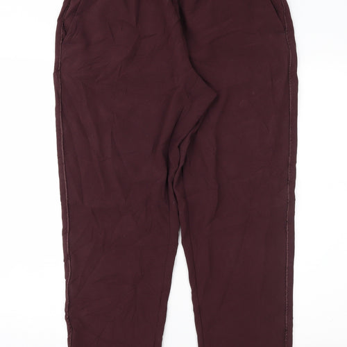 Preworn Womens Purple   Trousers  Size 34 in L27 in