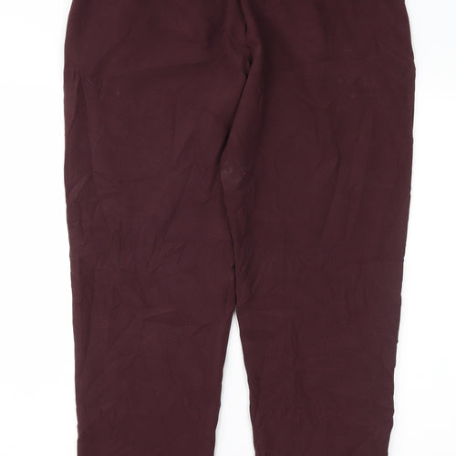 Preworn Womens Purple   Trousers  Size 34 in L27 in