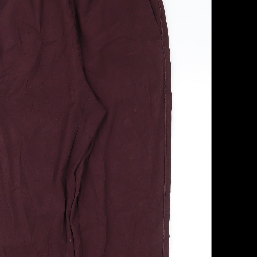 Preworn Womens Purple   Trousers  Size 34 in L27 in