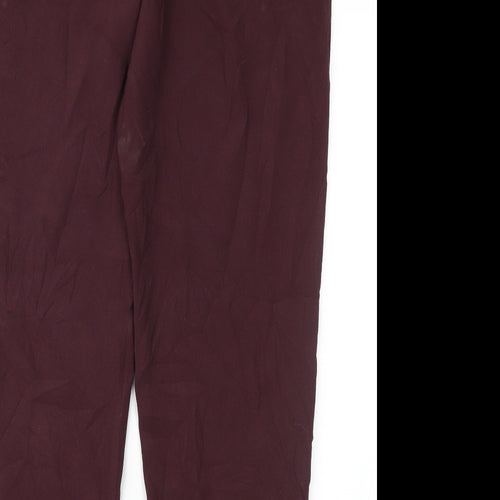 Preworn Womens Purple   Trousers  Size 34 in L27 in