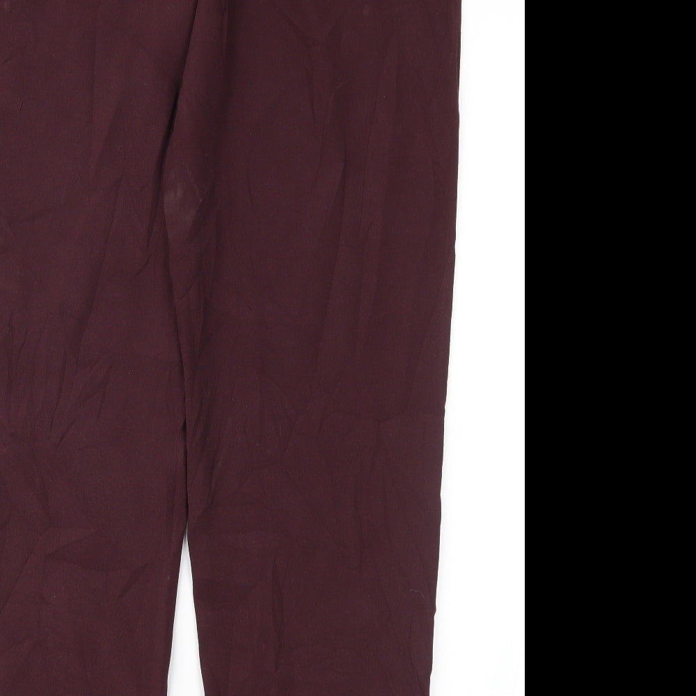 Preworn Womens Purple   Trousers  Size 34 in L27 in