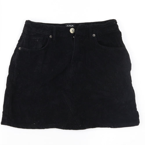 BDG Womens Black  Corduroy Mini Skirt Size S