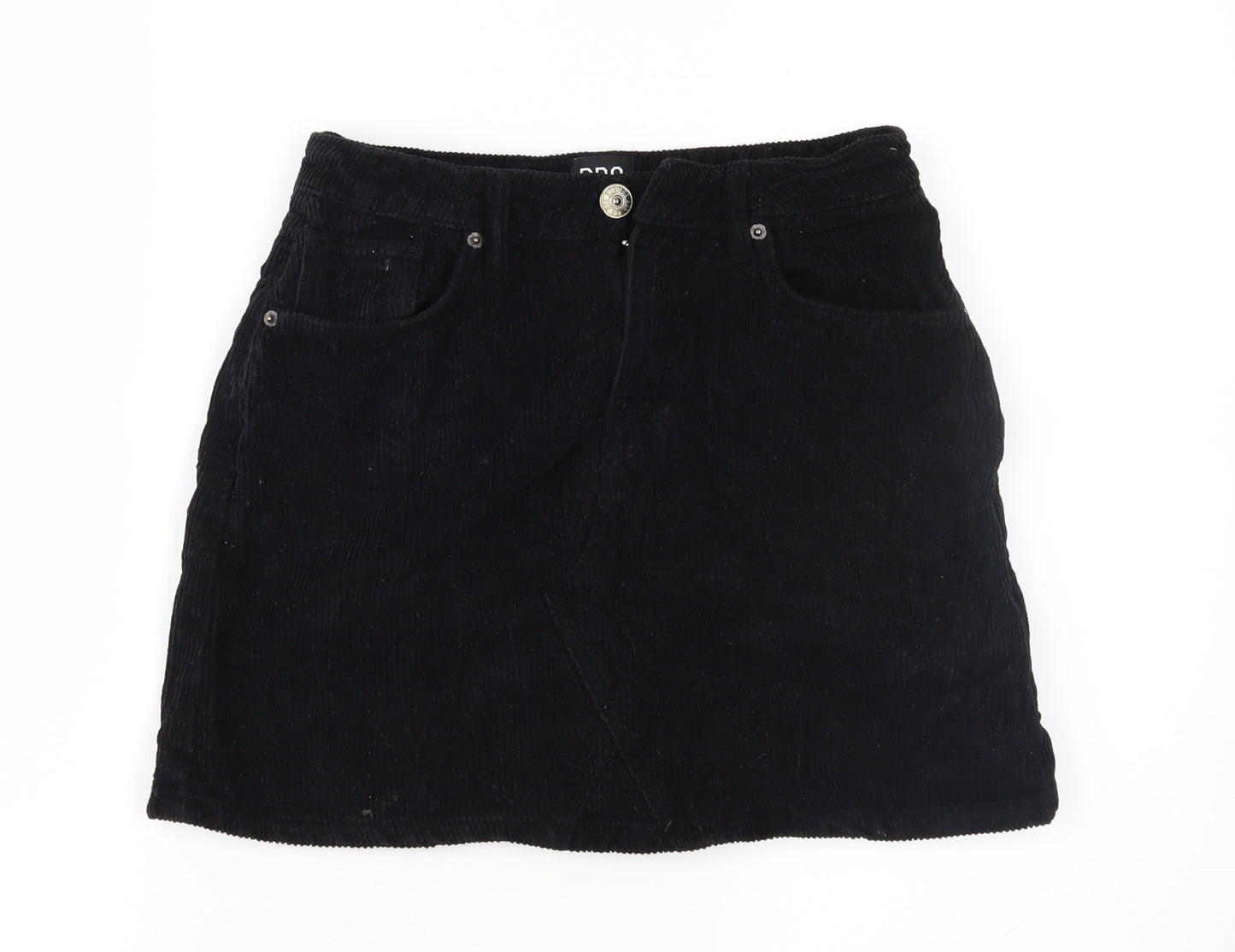 BDG Womens Black  Corduroy Mini Skirt Size S