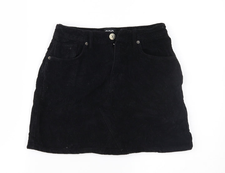 BDG Womens Black  Corduroy Mini Skirt Size S