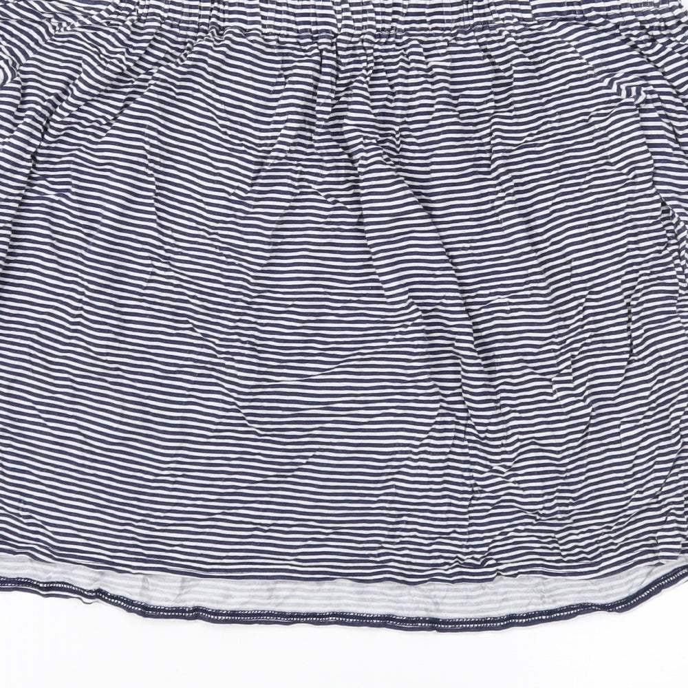 Atmosphere Womens Blue Striped  Basic Blouse Size 14